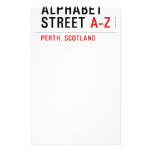 Alphabet  Street  Stationery