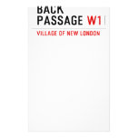 Back Passage  Stationery