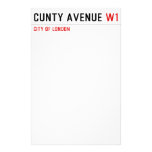 Cunty Avenue  Stationery