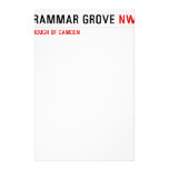 Grammar Grove  Stationery