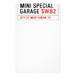 MINI SPECIAL GARAGE  Stationery