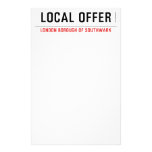 Local offer  Stationery