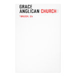 Grace ANglican  Stationery