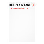 Floodplain lane  Stationery