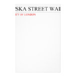   SKA STREET WALK  Stationery