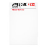 awesome  Stationery