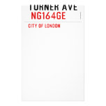 turner ave   Stationery