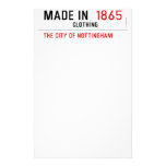 Made In   Stationery