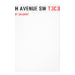 4th Avenue SW  Stationery