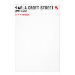 Karla Croft Street  Stationery