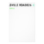 casville road826  Stationery