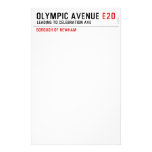 Olympic Avenue  Stationery