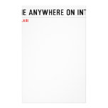FIND ME ANYWHERE ON INTERNET  Stationery