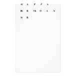 Happy
 Birthday
 Sir  Stationery