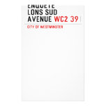 enquete  lons sud  avenue  Stationery