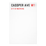Cassper ave  Stationery