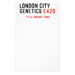 LONDON CITY  GENETICS  Stationery