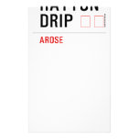 HATTON DRIP  Stationery