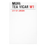 MORE TEA VICAR  Stationery