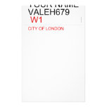 Your Name Valeh679    Stationery