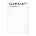 O-L-I-W-O-O-D  Stationery