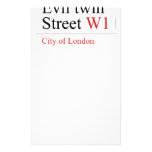 Evil twin Street  Stationery