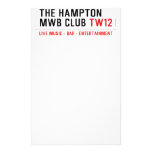 the Hampton  MWB Club  Stationery