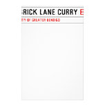 Brick Lane Curry  Stationery