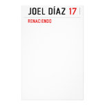 JOEL DÍAZ  Stationery