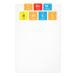 Chem
 Boys  Stationery