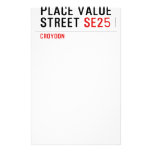 Place value Street  Stationery