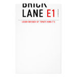 Brick lane  Stationery