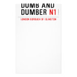 DUMB AND DUMBER  Stationery