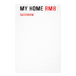 MY HOME  Stationery