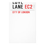 Love lane  Stationery