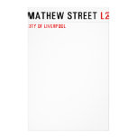 Mathew street  Stationery