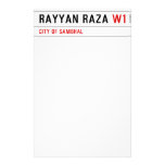 Rayyan Raza  Stationery