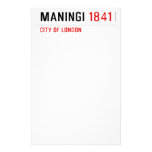 MANINGI  Stationery