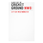 LORD'S CRICKET GROUND  Stationery
