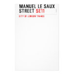 Manuel le Saux Street  Stationery