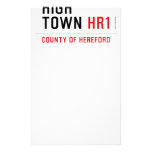 HIGH TOWN  Stationery