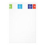 Al Cr Cane  Stationery