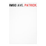 WUMBO AVE.  Stationery