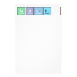 Periodic Table of Disney  Stationery