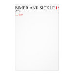 the hammer and sickle  Stationery