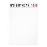 A Queen's birthday   Stationery