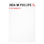 LINDA M PHILLIPS  Stationery
