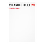 VINANDI STREET  Stationery