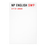 NP English  Stationery