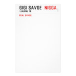 GiGi savge   Stationery